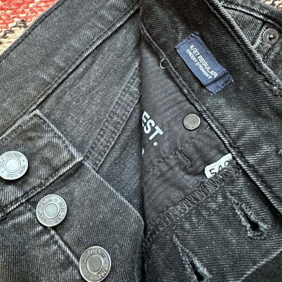 Gap Cheeky Straight Jeans 4/27R Black - Picture 4 of 4